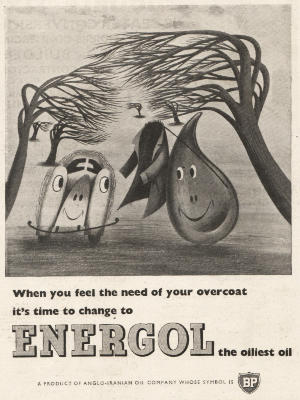 1953 BP Energol - vintage ad