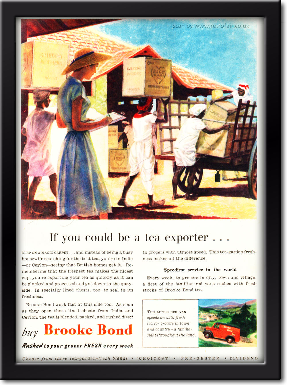 1953 Brooke Bond tea vintage ad