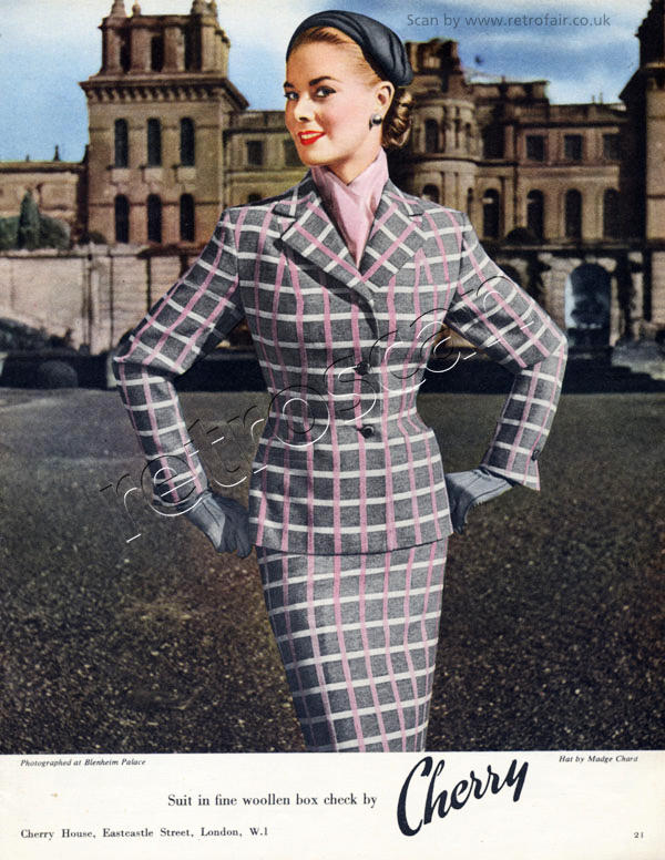 vintage 1953 Cherry fashions ad