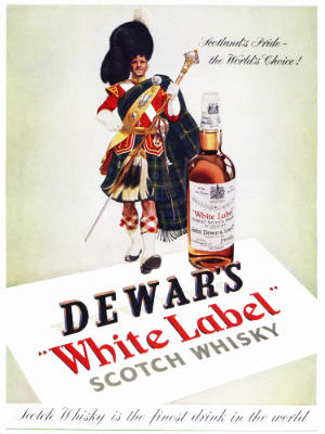 1953 Dewar's White Label Whisky  - vintage ad