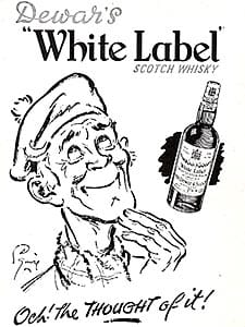 1953 Dewar's White Label - vintage ad