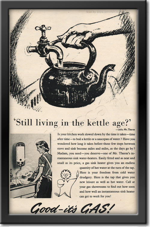 vintage 1953 Gas Council advert