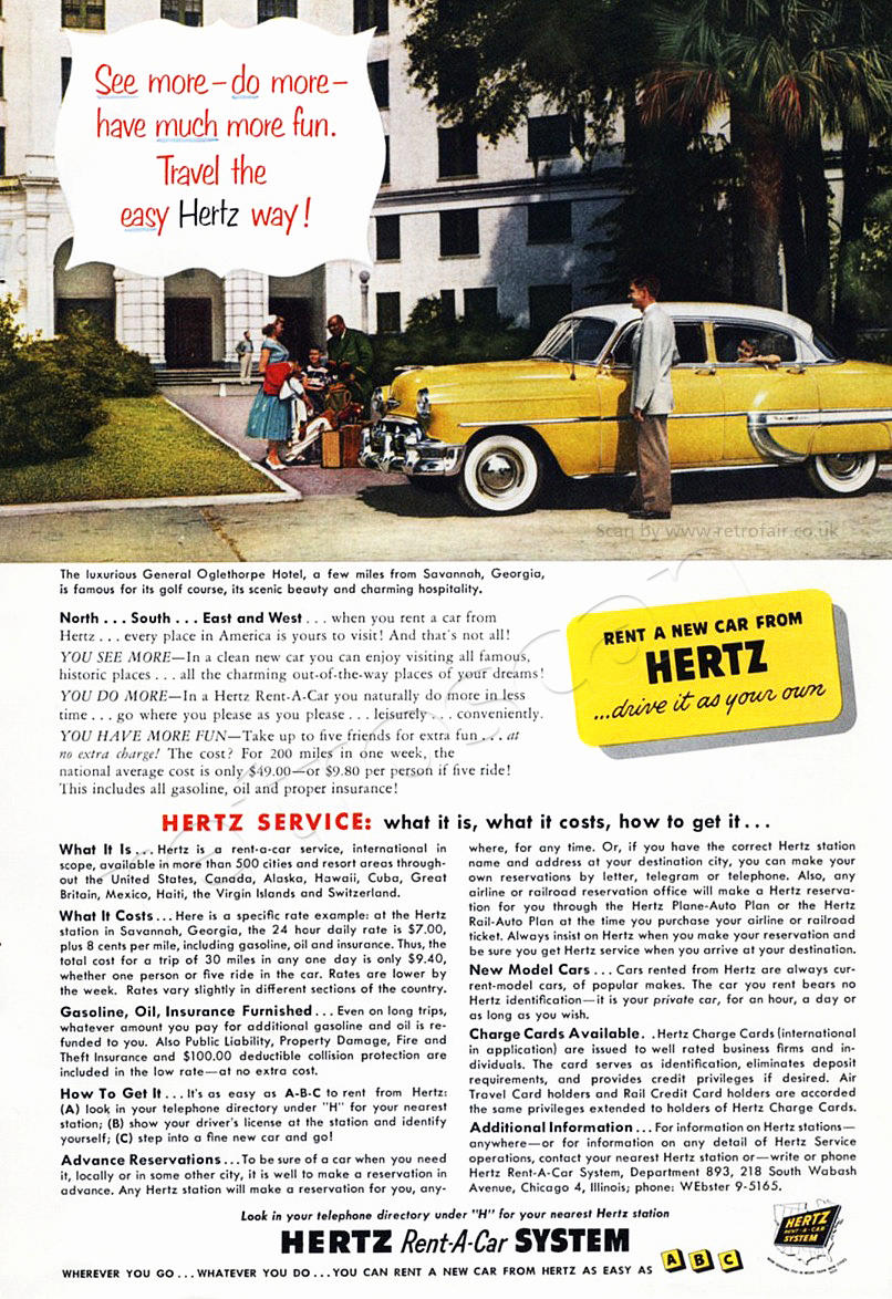 1953 Herz Car Rentals