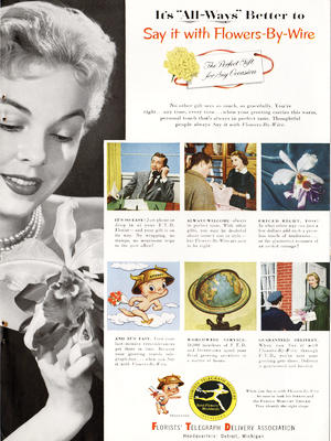 1953 Interflora vintage ad