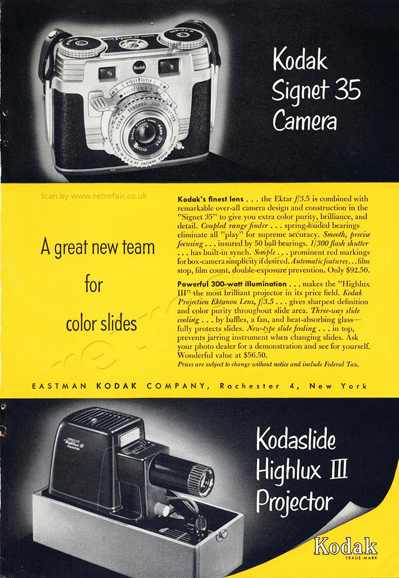 1953 Kodak Signet & Highlux