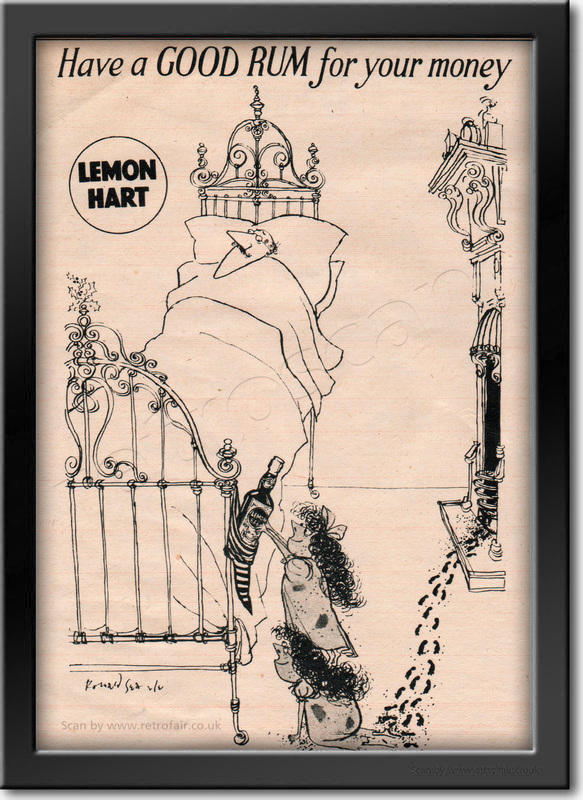 1953 Lemon Hart Rum - framed preview vintage ad