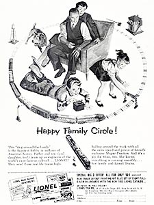 1953 Lionel Trainsets - vintage ad