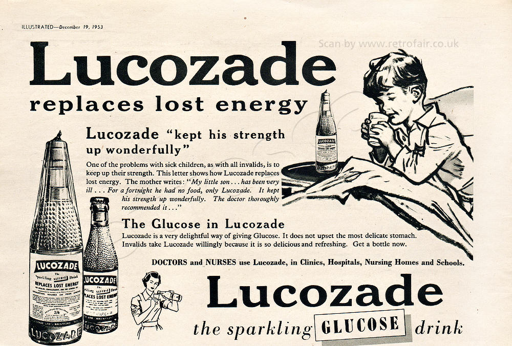 vintage Lucozade advert