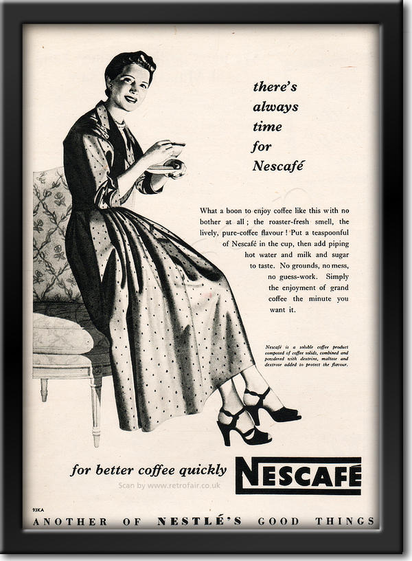 1953 Nescafé vintage ad