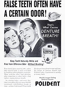 1953 Polident vintage ad
