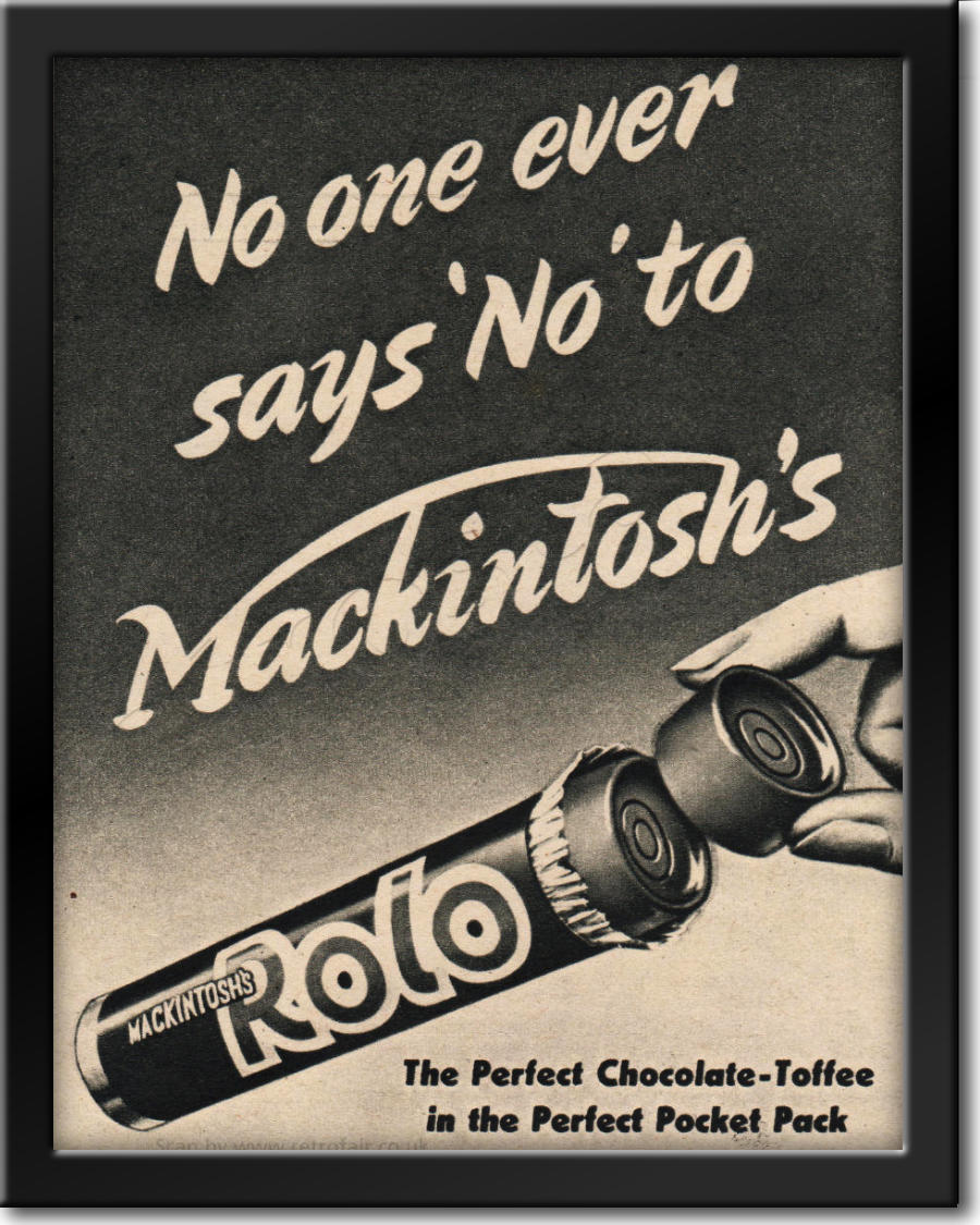 1953 Rolo Chocolate Toffee - vintage magazine ad