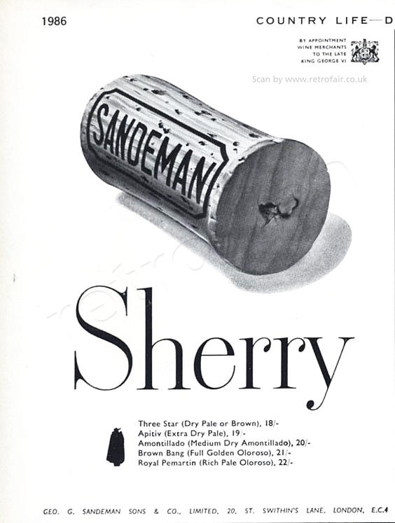 1953 Sandeman Sherry