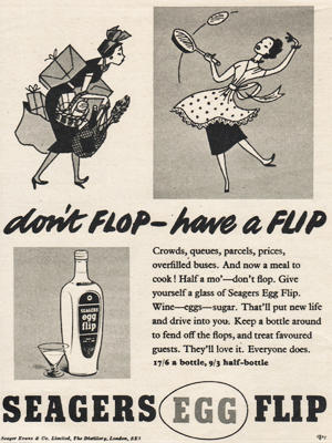 1953 Seager's Egg Flip - vintage ad