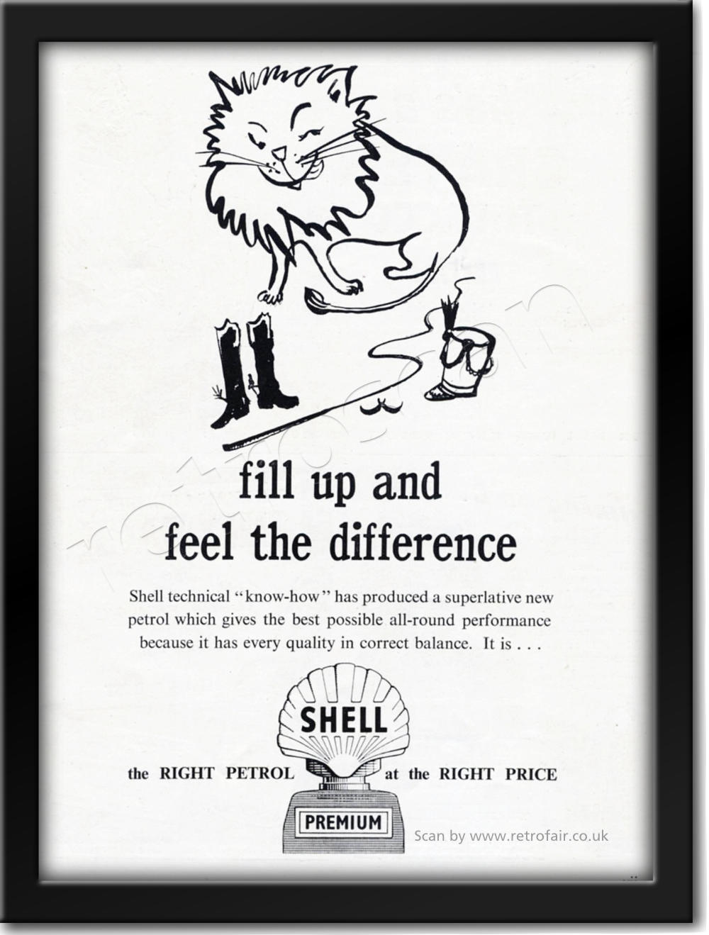 1953 vintage Shell Petrol advert