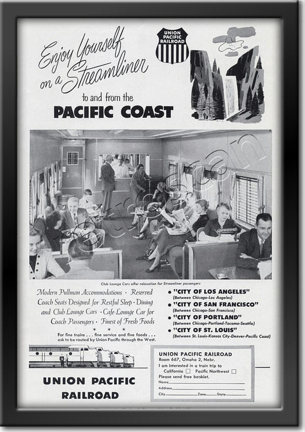 1953 vintage TWA advert