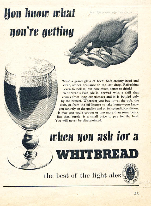 1953 Whitbread Beer - unfarmed