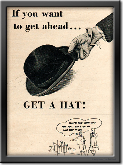 1954 Men's Hats vintage ad