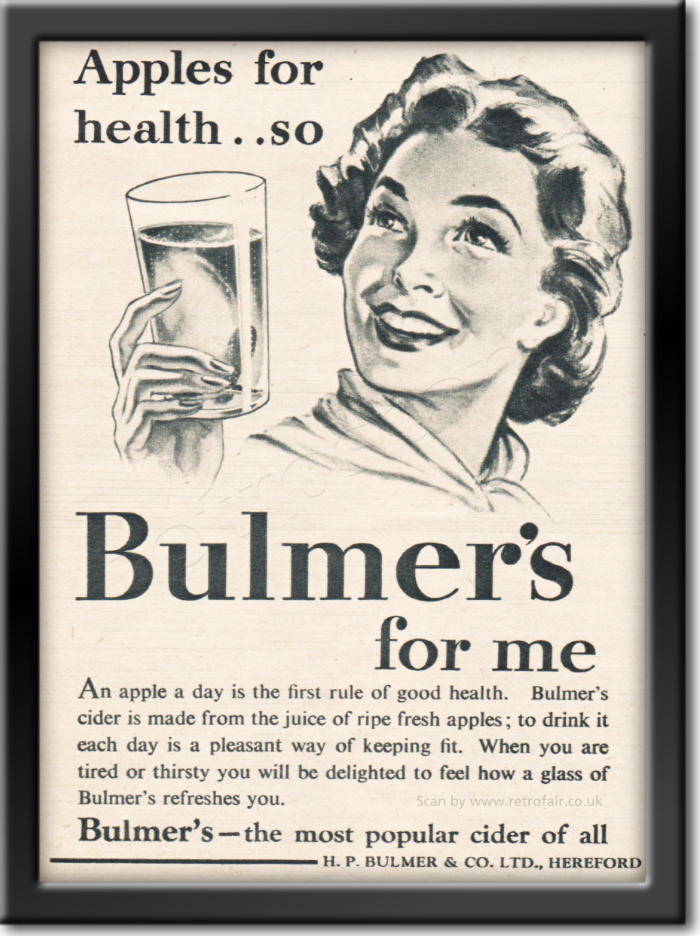 1954 vintage Bulmer's Cider Ad