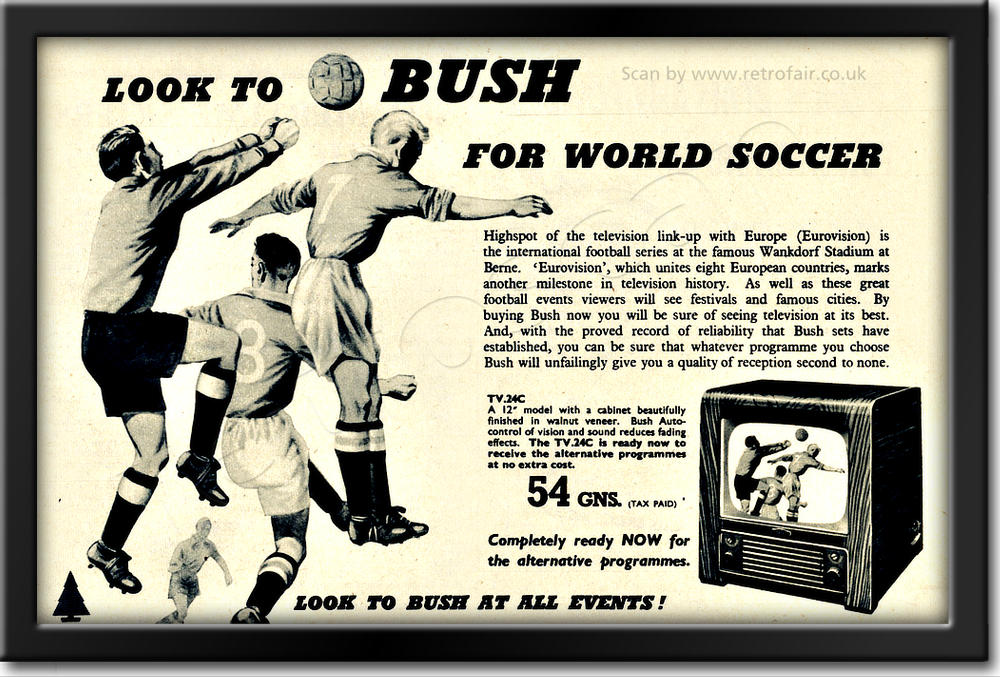 1954 Bush Television  - framed preview