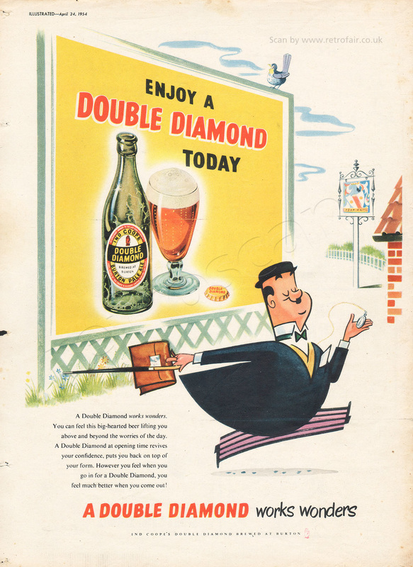 Double Diamond - unframed vintage ad