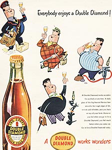 1954 Double Diamond  - vintage ad