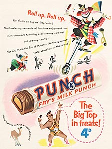 1954 ​Punch Bar - vintage ad