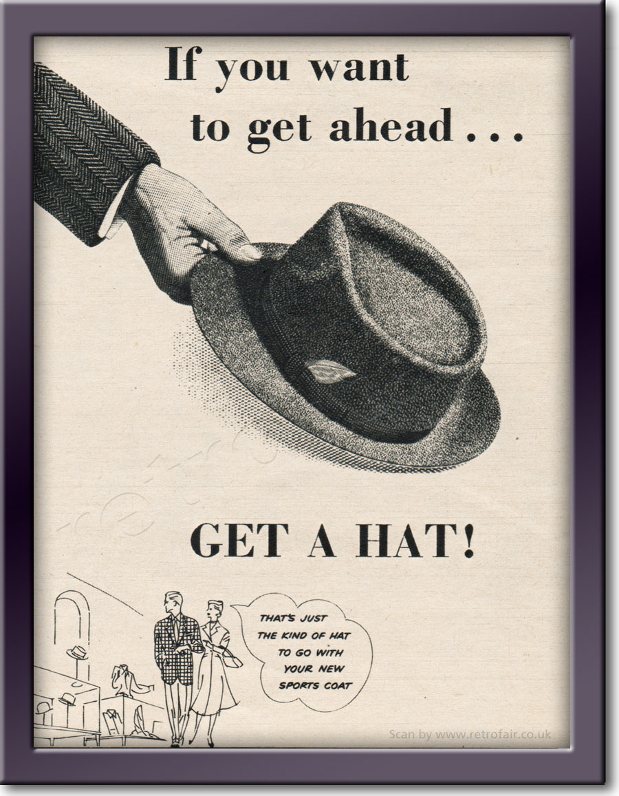 1954 Mens Hats