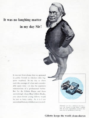 1954 Gillette vintage ad