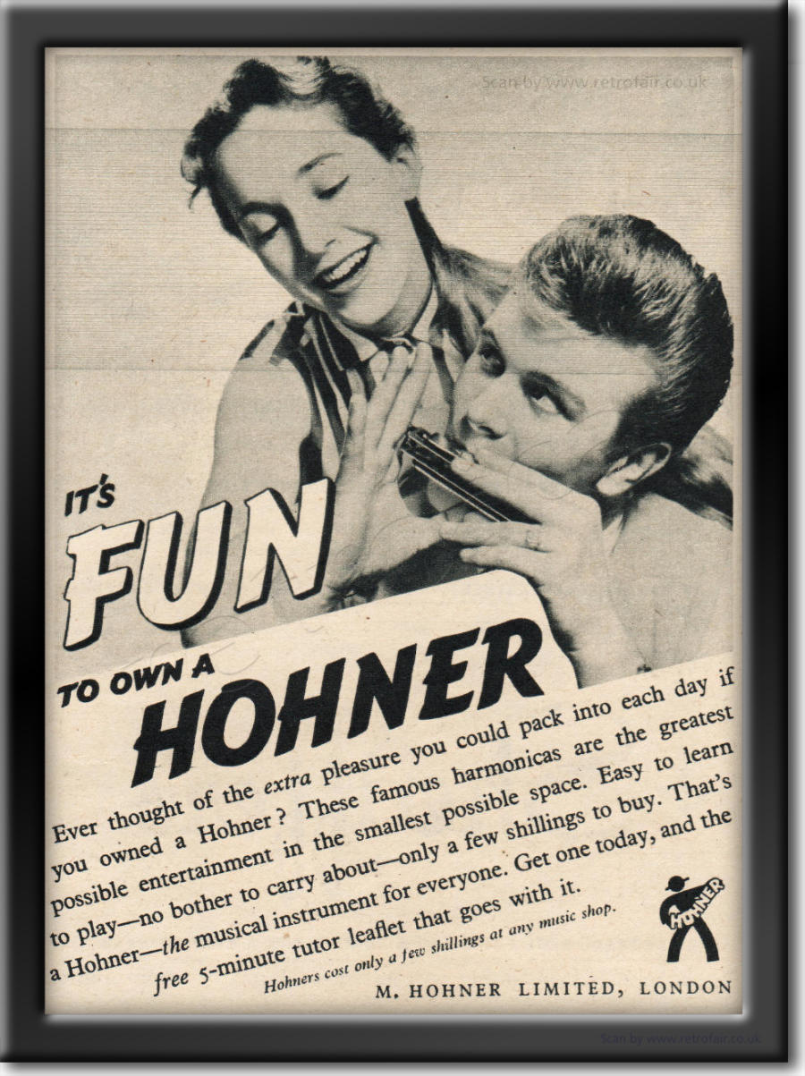 1954 Hohner  - framed preview vintage ad
