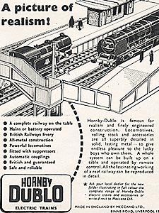 1954 Hornby Dublo - vintage ad