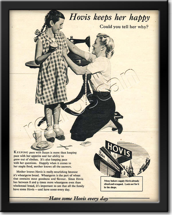 vintage 1954 Hovis advert