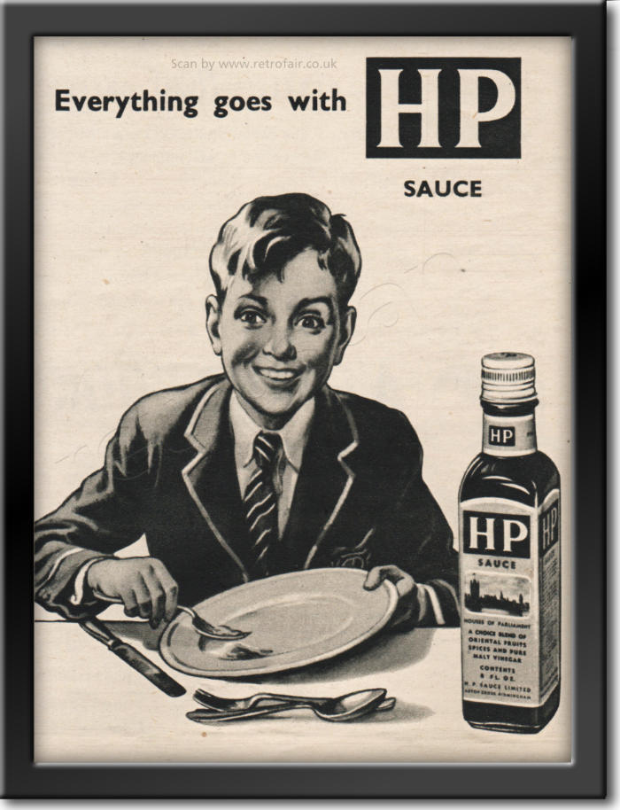 1953 HP Sauce - unframed - vintage