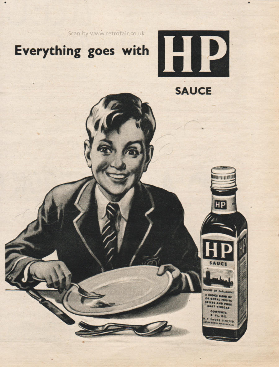 53 HP Sauce -framed preview - Vintage Ad