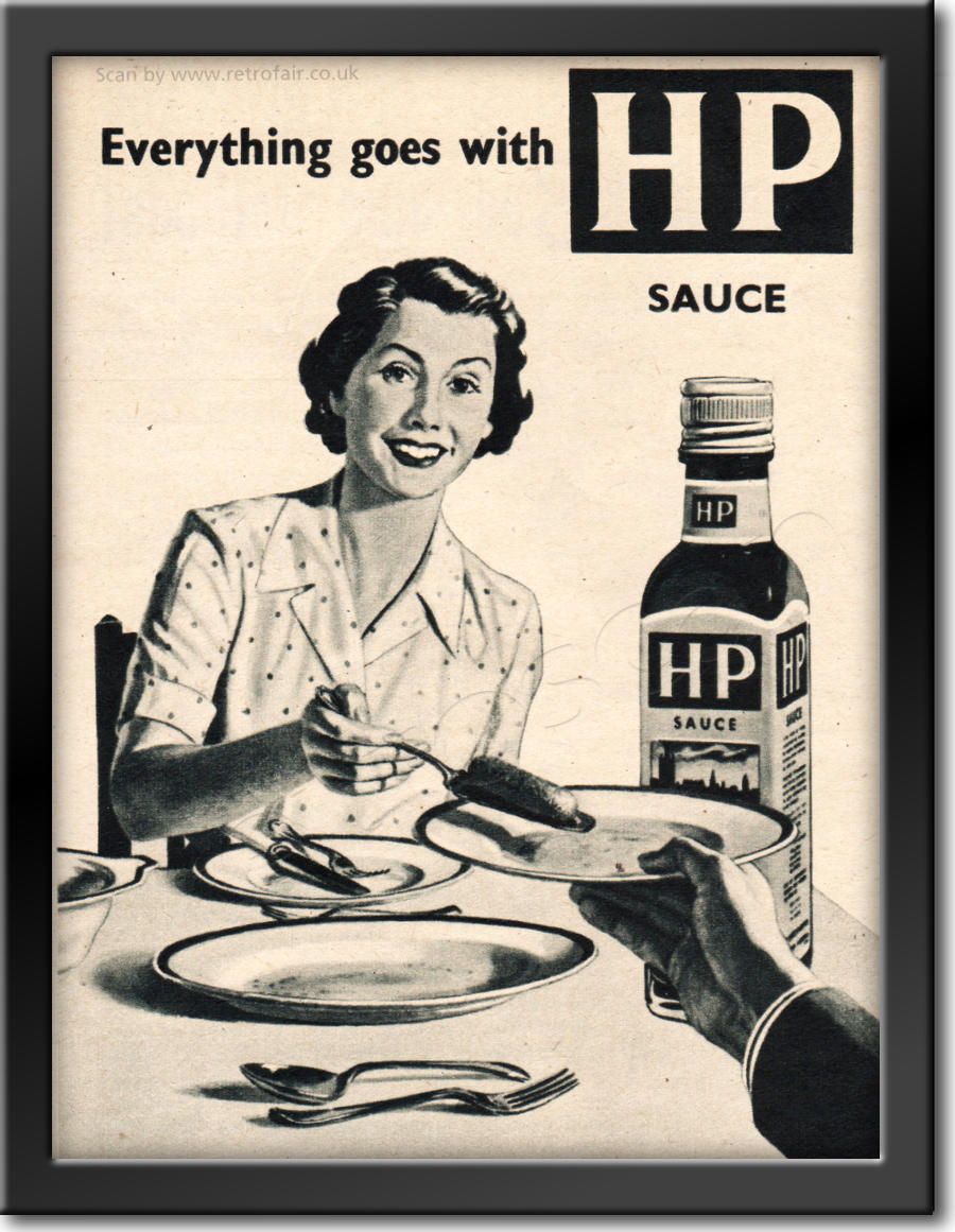 1954 HP Sauce Vintage Ad