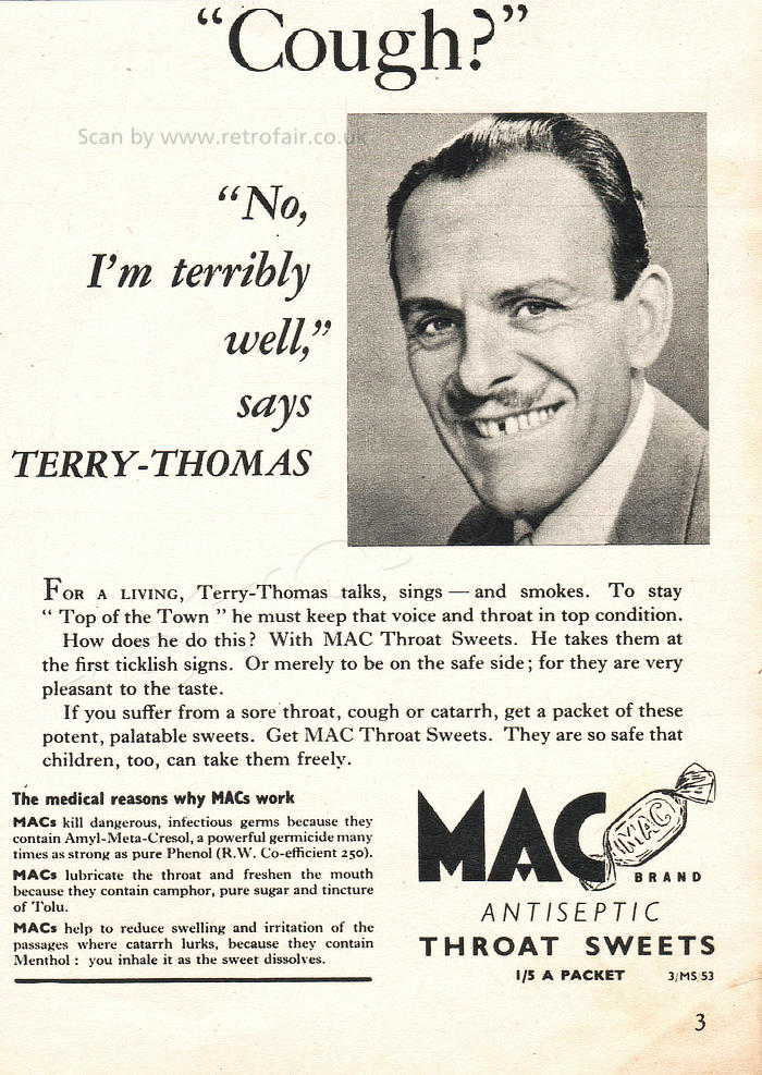 1954 Mac Throat Sweets - unfarmed - vintage
