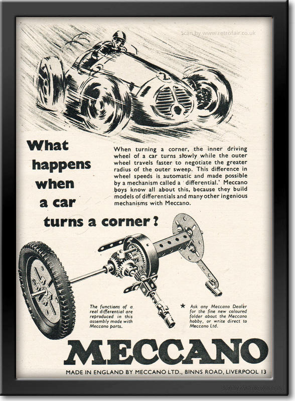 1954 Meccano - framed preview vintage ad