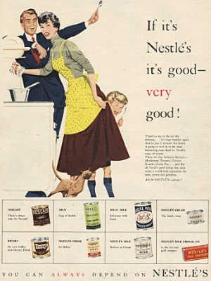 1954 Nestlés - vintage ad