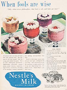  1954 Nestles Milk - vintage ad