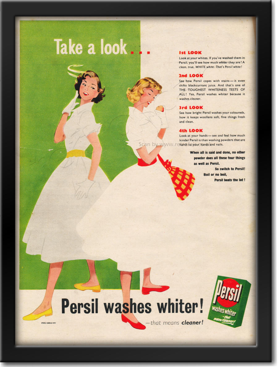Persil Washing Powder vintage ad