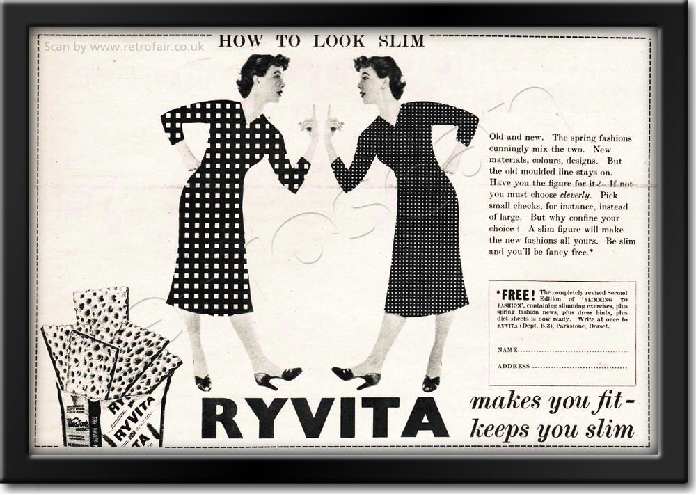 1954 Ryvita vintage ad
