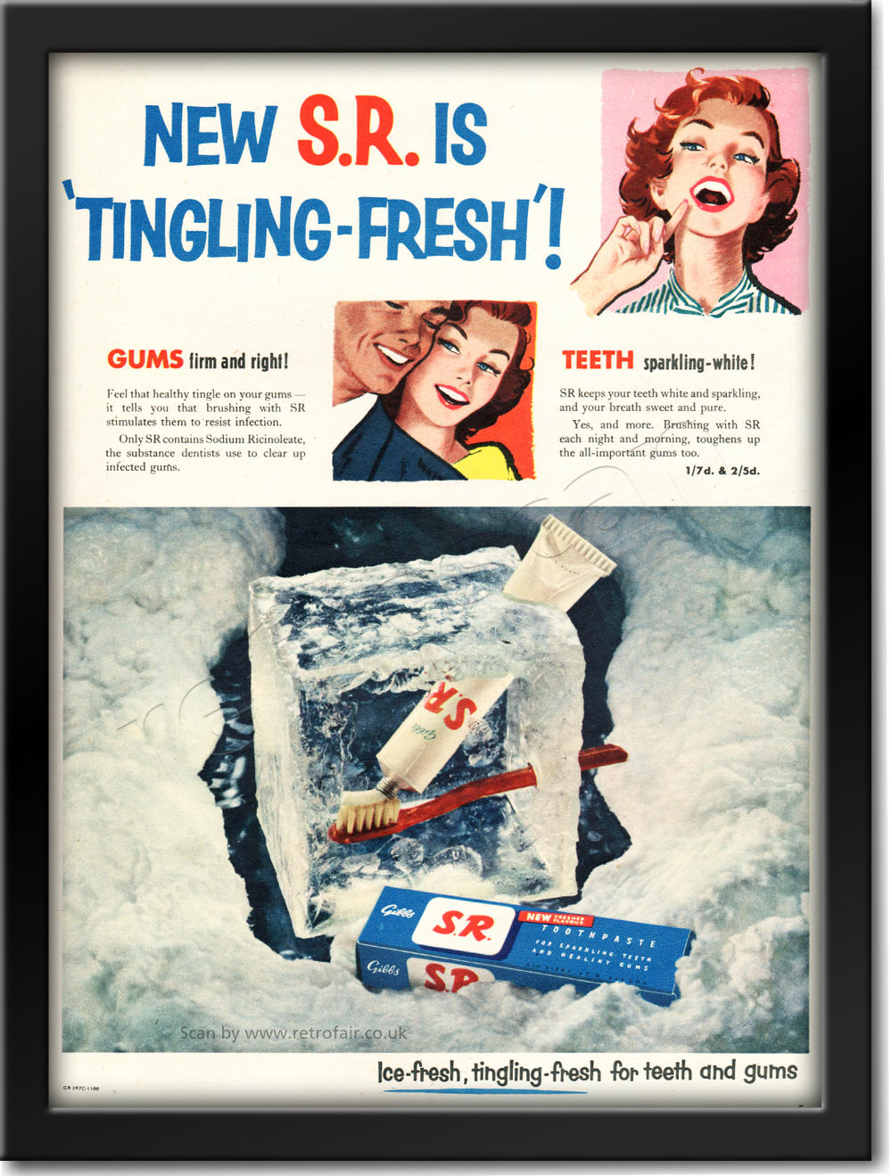 vintage SR Toothpaste advert