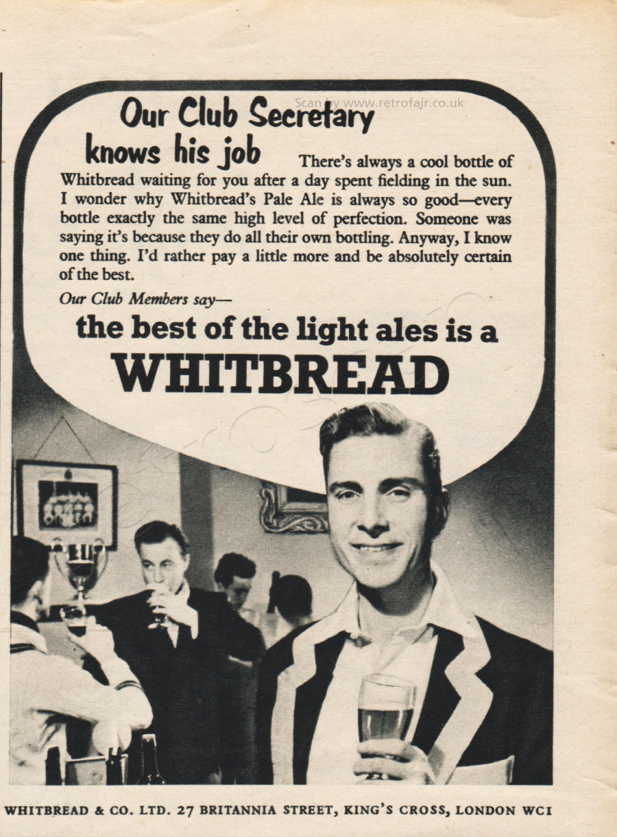 1954 Whitbread Beer - unframed vintage ad