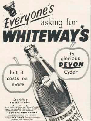 1954 Whiteways Cyder - vintage ad
