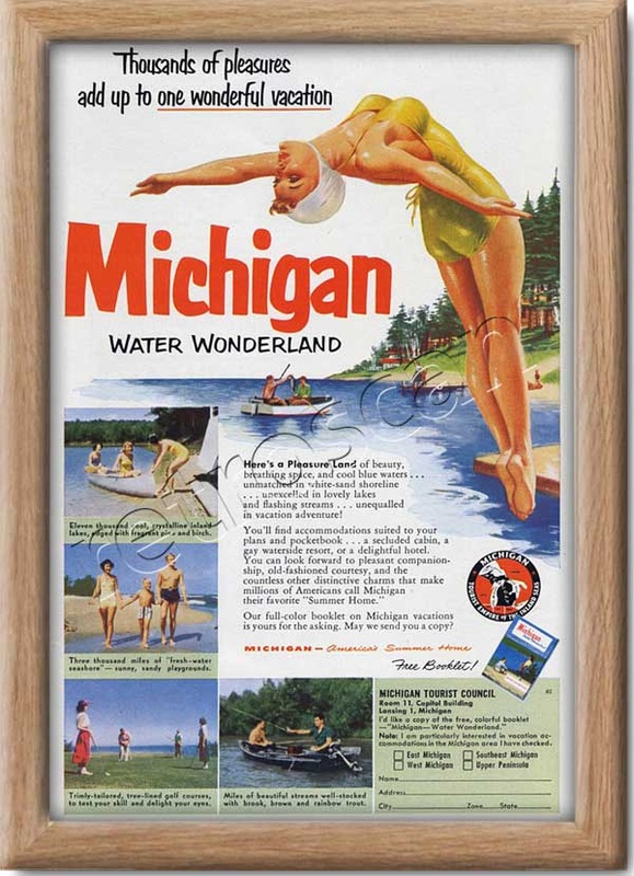 1952 vintage Michigan advert