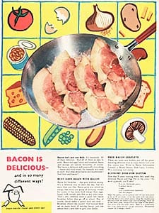  1955 ​Bacon Information Council - vintage ad