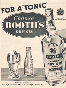 1955 ​Booth's Gin - vintage ad