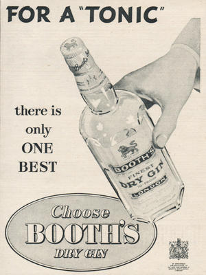 1955 Booth's Gin - vintage ad