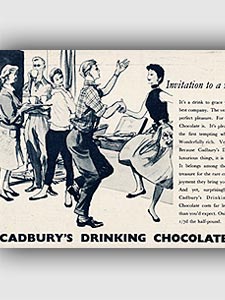1955 Cadbury's Drinking Chocolate vintage ad