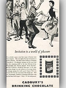 1955 Cadbury's Cocoa vintage ad