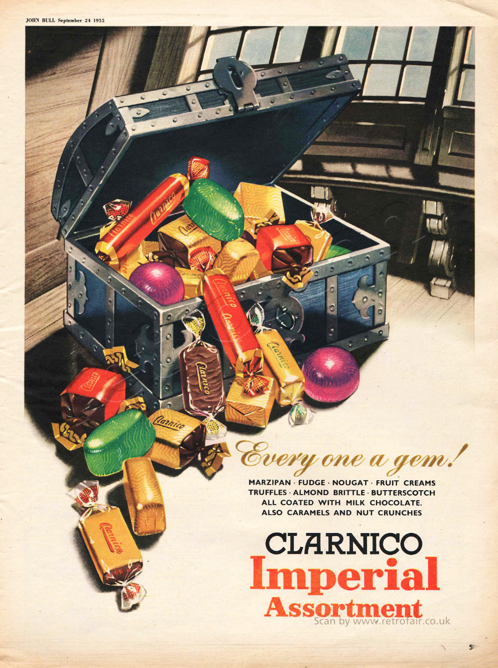 1955 Clarnico Imperial Assortment vintage ad